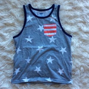 5/$25 Stars and Stripes muscle tank size xs